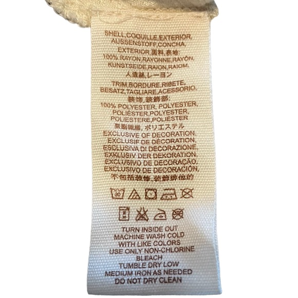 FREE PEOPLE Saheli Embroidered Mesh Top Ivory OB877344 Extra Small Ecru Color - Picture 10 of 15